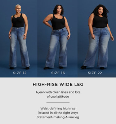 Plus Size Wide Leg Jeans | Torrid